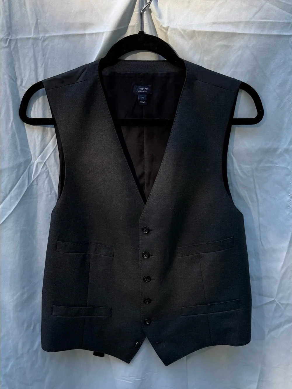 J. Crew Loro Piana Super 120s Wool Men’s Suit Vest